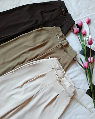 Gianna high waist belted trouser