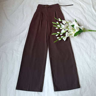 Gianna high waist belted trouser