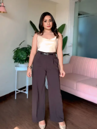 Gianna high waist belted trouser