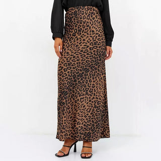 Wild Whisper Leopard Print Flare Skirt.