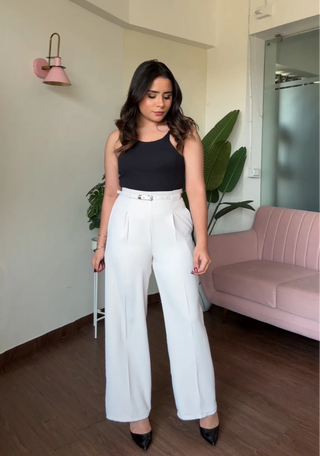 Gianna high waist belted trouser