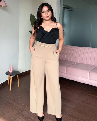 Gianna high waist belted trouser