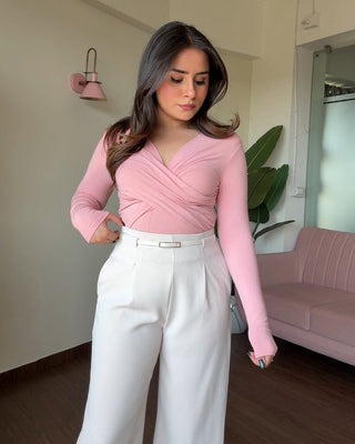 Gianna high waist belted trouser