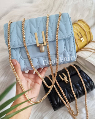 FASHIONABLE CHAIN SLING & SHOULDER BAG