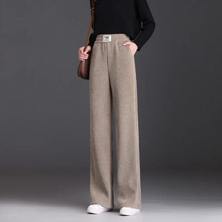 Fleece lined Wide-leg trouser