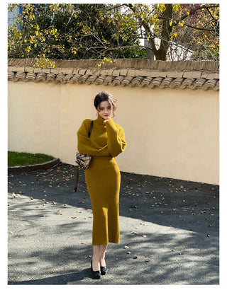 Diana Turtleneck Drop Shoulder Dress