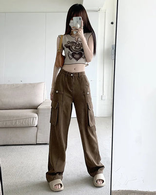 Zephyr wide leg cargo pant.