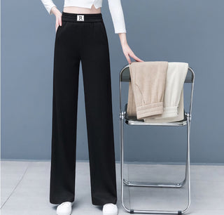 Fleece lined Wide-leg trouser