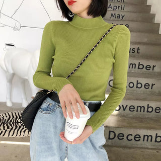 SOFT KNITTED HALF-TURTLENECK PULLOVERS( BUY 3 GET 1 FREE,BUY 6 GET 2 FREE,BUY 10 GET 4 FREE)