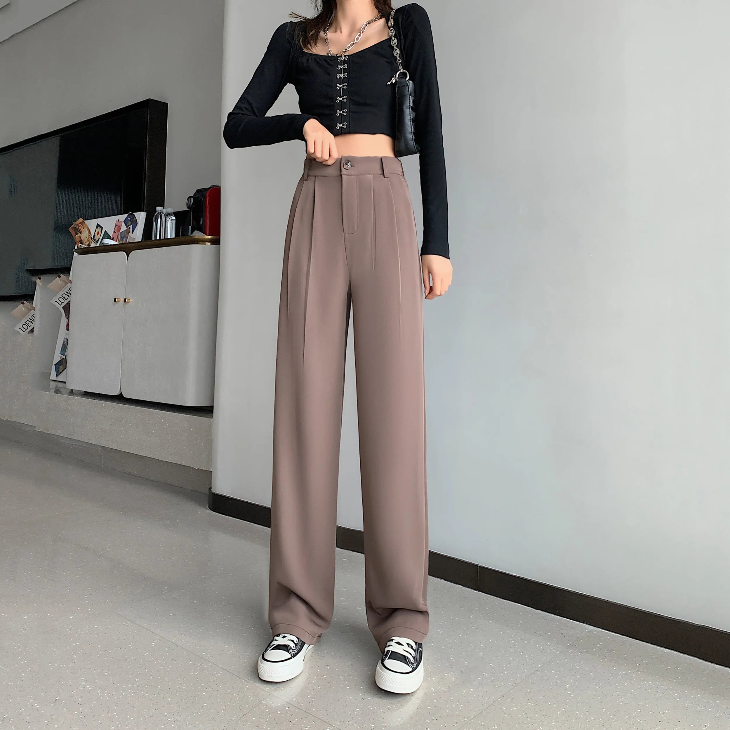 Cool Fairy, HIGH WAIST STRAIGHT LEG LOOSE FORMAL TROUSERS. Swipe for more  colours availability✅️ Shipping PAN India🇮🇳🚛 #formaltrousers