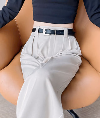 Luxe High-Waisted Pleated Straight fit Trouser(BUY 3 GET 1 FREE USE CODE: FREE)