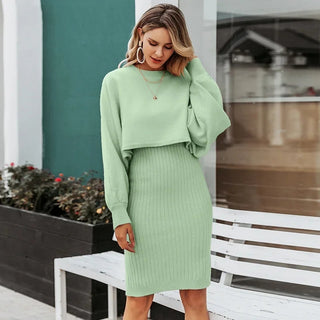 ELIN DRESS & SWEATER SET