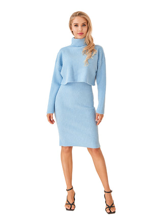 Diana Turtleneck Drop Shoulder Dress