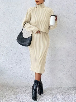 Diana Turtleneck Drop Shoulder Dress