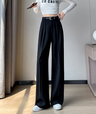 Luxe High-Waisted Pleated Straight fit Trouser(BUY 3 GET 1 FREE USE CODE: FREE)