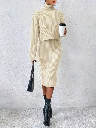 Diana Turtleneck Drop Shoulder Dress