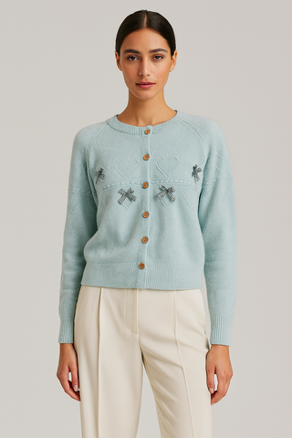 Pastel Bow Cardigan.