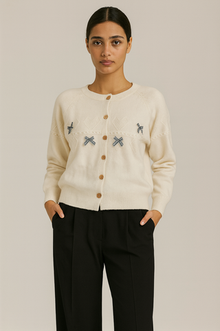 Pastel Bow Cardigan.