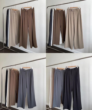 Pleated High Waist Double Button Trouser( BUY 3 GET 15% OFF USE CODE: COMBO15 )