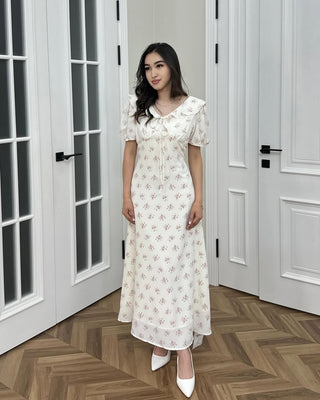 Serena Ruffle Floral Maxi Dress