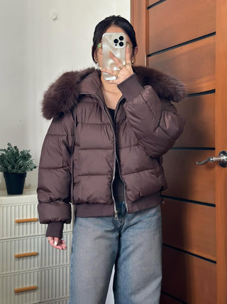 Clara Faux Fur Luxe Quilted Puffer Jacket