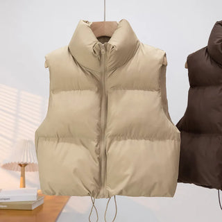 Sienna Cozy Mock-Neck Puffer Vest