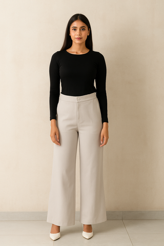 Wide leg formal Trousers