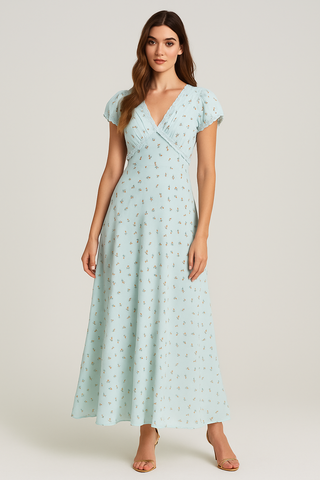 Evelyn Floral Lace Maxi Dress