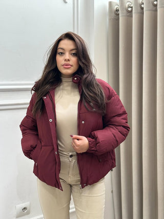 Isla Light Mocha Quilted Chic Puffer Jacket