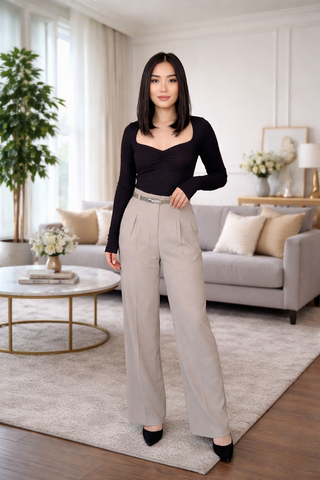 Gianna high waist belted trouser