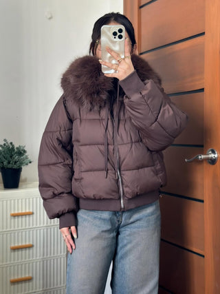 Clara Faux Fur Luxe Quilted Puffer Jacket