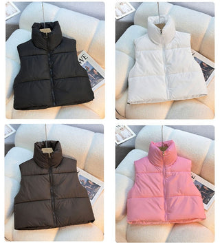 Sienna Cozy Mock-Neck Puffer Vest
