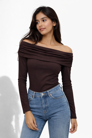 Cloud Drape Off-Shoulder Top