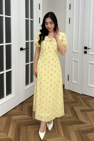 Serena Ruffle Floral Maxi Dress