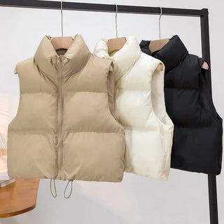 Sienna Cozy Mock-Neck Puffer Vest