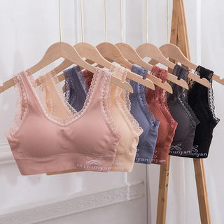 Butterfly lace style sports brassiere.