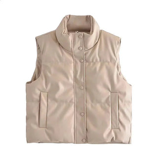Luna Luxe Mock-Neck Puffer Vest