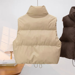 Sienna Cozy Mock-Neck Puffer Vest