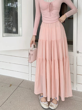 Graceful Harmony Layered Skirt