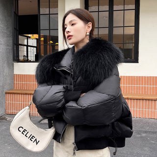Clara Faux Fur Luxe Quilted Puffer Jacket