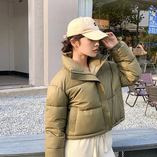 Isla Light Mocha Quilted Chic Puffer Jacket