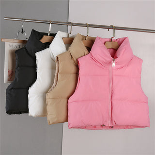 Sienna Cozy Mock-Neck Puffer Vest