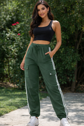 Urban Stripe Cargo Trousers
