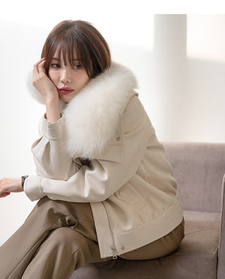 Snow Luxe Detachable Fur Jacket 🤍