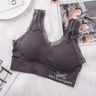 Butterfly lace style sports brassiere.