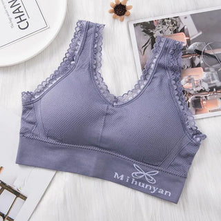 Butterfly lace style sports brassiere.