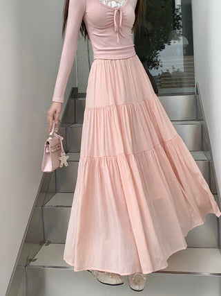 Graceful Harmony Layered Skirt