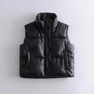 Luna Luxe Mock-Neck Puffer Vest