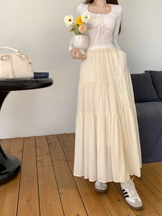 Graceful Harmony Layered Skirt