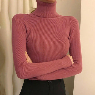 SOFT KNITTED TURTLENECK PULLOVERS ( BUY 3 GET 20% OFF,BUY 6 GET 30% OFF)